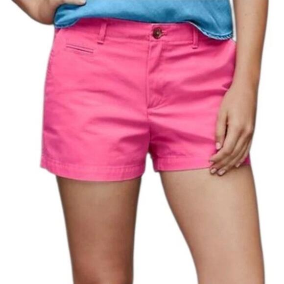 GAP Summer Shorts Palm Springs Pink Cotton Preppy Classic Womens Sz 2R 3" Inseam - Picture 1 of 8